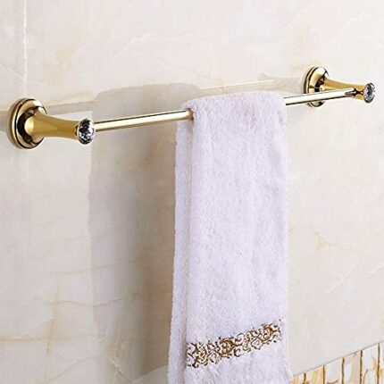 KNOXC Towel Racks,Copper Bathroom Wall Mount Rack Gold Towel Rack