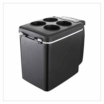 Hbao Portable 6L Car Refrigerator 12V Multi-Function Temperature Control Dual-Use Box Cooler Warmer Vehicular Fridge for Home Travel