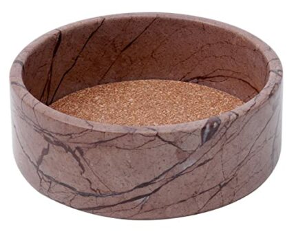 Radicaln Marble Wine Bottle Coaster Marinara 5.5" Inch Handmade Wine Coasters for Bottles - Modern Home Décor Bar Caddy Wine Bottle Holder - Wine