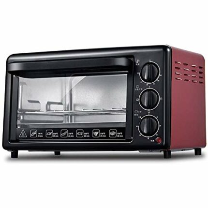 KKYKP Mini Multi-Function Tabletop Oven Blue Technology Stainless Steel Tube Heating 1200w Power 19l Red Yellow