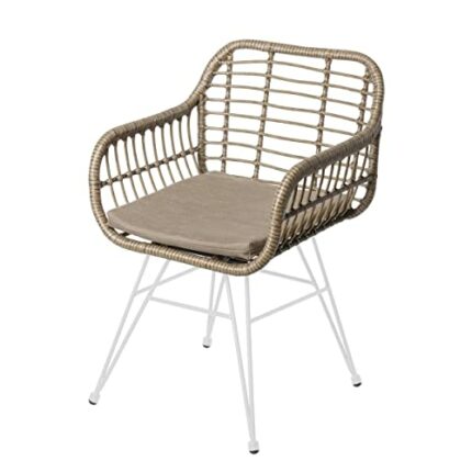 BigBuy Home Chair, Rattan Alloy Steel, Estándar