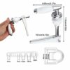 Toilet Flush Handle Split Replacement Traditional Victorian Style Chrome Plated Metal Handle for Toilet WC Cistern Tank for Toilet WC Cistern Tan