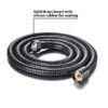 Black Shower Hose Stainless Steel Shower Bath Extension Replacement Part Bathroom 1.5m Flexible Hose Handheld Shower