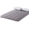 TBIIEXFL Proof thickening Mattress 1.5m Foldable Tatami Single double Mattresses Cotton Cover King Queen Size (Color : Gray, Size : 120x200cm)