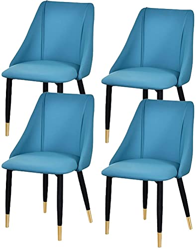 dining chair Office Reception Chairs Business Dining Chairs Set Kitchen Dining Chairs Set of 4 Matte Leather Upholstered Accent Chairs Modern Liv