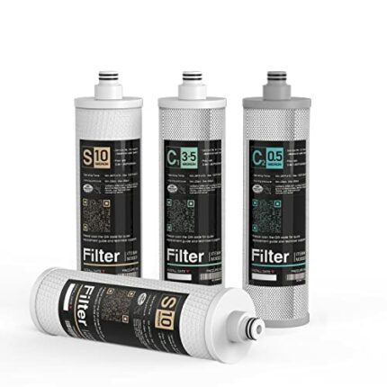 Frizzlife M3005 Replacement Filter Cartridge Set (4 Pack) For SK99,SP99,SK99 NEW and SP99 NEW Under Sink Water Filter System