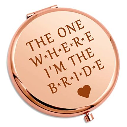 Bride Gift For Her Wedding Gifts Compact Mirror Engagement Gift For Bride To Be Fiancee Bachelorette Gift For Women Bridal Shower Gift For Best F