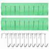 Berlune 2 Pcs RV Shoe Pockets RV Shoe Storage Organizer 44.1 Inches Hanging Shoe Pockets Hanging Bedside Storage Pockets with 10 Sturdy Hooks for