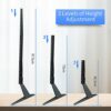 Universal TV Stands, Desk TV Legs Pedestal for 27-85 Inch LED LCD TVs, Tabletop Screen Monitor Riser Base Replacement, Height Adjustable, VESA Up