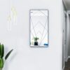 WONSTART Rectangular Wall Mirror Mounted Decorative Long Hanging,Metal Frame Wall Mirrors for Living Room or Bedroom、Entrance