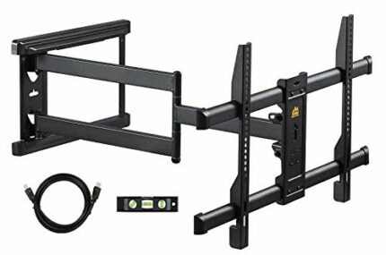 FORGING MOUNT Long Reach TV Wall Bracket Mount Swivel Tilt Corner TV Bracket with 765mm long Arm for Corner/flat Installation fits 37 to 75" Flat