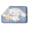 Cinnamoroll Flannel Bath Mat Non Slip Washable Welcome Indoor Outdoor Entry Way Kitchen Floor Rug 31.5 X 20 Inch
