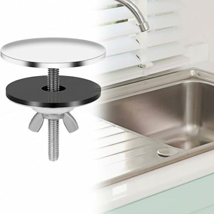 Sink Cover Water Slot Cover 1PCS Zinc Alloy Sink Hole Cover Prevents Leaks Keeps Kitchen Clean and Tidy for Kitchen Sink Anyone Kitchen and Bathr