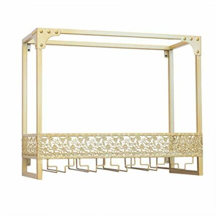 CRODY Wine Racks,Modern Dining Room Wall Mounted Wine Rack | Bottle and Glass Holder | Home and Kitchen Décor | Storage Rack | Bar Decoration Dis