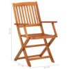vidaXL Solid Acacia Wood Garden Dining Set 11 Piece Outdoor Terrace Backyard Patio Furniture Dining Dinner Table and Chair Seating Seat