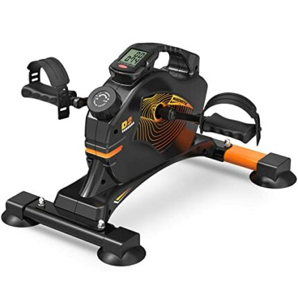 VANGONA Mini Exercise Bike Home Pedal Exerciser Under Desk Bike Magnetic Mini Stationary Cycle for Leg and Arm Recovery, Indoor Desk Cycle Fitnes