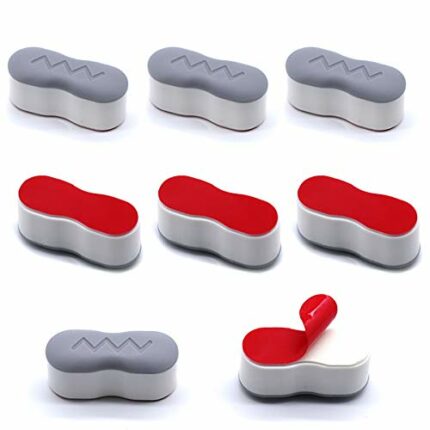 huahuo 8 Pcs Toilet Seat Bumpers Toilet Seat Fittings with High-Strength Adhesive Keep The Toilet Seat Dry and Clean