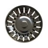 AONAT Sink Strainer Plug,Kitchen Sink Stainless Steel Thicken Strainer Waste Plug,Sized for UK Sinks(Diameter:80mm)