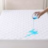 Ankwos Twin XL Size（39X80+15"） Waterproof Mattress Pad, Breathable Cooling Quilted Mattress Protector，Elastic Fitted Mattress Cover Up to 21" Dee
