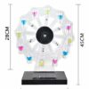 DISHENGZHEN LED Neon Ferris Wheel Champagne Wine Acrylic Cup Holder, Colorful Light Spinning Stand with 12 Glasses Cups, Party Bar Drinking Tumbl
