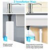 CREA Soap Dispenser for Kitchen Sink, Soap Dispenser Built-in, Sink Soap Dispenser Stainless Steel, Liquid Soap Dispenser for Sink with 17 OZ Bot
