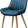 dining chair Kitchen Dining Room Furniture Chairs Modern Kitchen Dining Chairs with Strong Gold Metal Legs PU Leather Makeup Dresser Dining Side