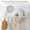 Ulinek Towel Rail Suction Cup, Bath Towel Bar 64cm / 36cm Sucker Hook No Drilling Wall Mounted Towel Rack Reusable with Powerful Force Towel Hold