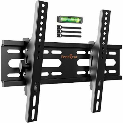 Perlegear TV Wall Bracket, Sturdy Tilt TV Wall Mount for 13-42 inch TVs Max Weight 45kg, Max VESA 300X300mm, Spirit Level Included – PGST1-U