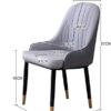 dining chair Kitchen Dining Room Furniture Chairs Modern Kitchen Dining Chair Set Of 4,Modern PU Leather High Back Padded Soft Seat Living Room L