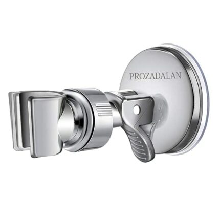 Shower Head Holder, Adjustable Removable Shower Wall Bracket, Shower Head Mount, 360° Rotation Adjustable Shower Bracket, Angle Adjustable Vacuum