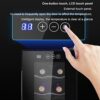 Wine Cooler Refrigerator, 8 Bottle Wine Fridge Small, Countertop Wine Cooler with Digital Temperature Control, Mini Freestanding Wine Cellars Gla