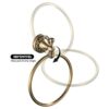 Antique Brass Towel Ring, Hand Towel Holder for Bathroom Wall Mount Retro Round Towel Rail Rack