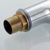 Bathroom Taps Modern Silver Sink Mixer Tap Single Lever Solid Brass Hot Cold Mixer Basin Faucet, Polished Chrome