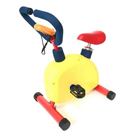 Fun And Fitness Exercise Kids Bike, Toddler Exercise Bikes Machine Indoor Cardio Training, Adjustable Seat Kids Stationary Bike