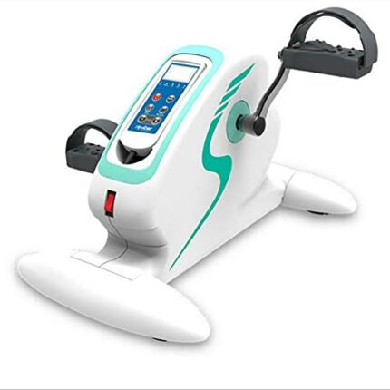 LUNEZY Seniors Portable Fitness Bike for Arm/Leg Exercise Mini Cycling Trainer Stationary Exercise Leg Peddler (Green)