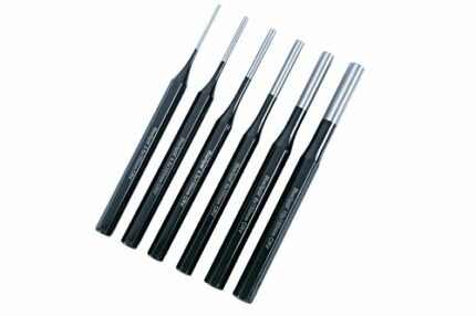 Blue Spot Tools 22443 BlueSpot 6 PCE Parallel Pin Punch, Black, Set of 6 Pieces