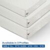 4 Inch Memory Foam Mattress Topper Bamboo Cover - Full