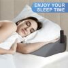 Talcusble King Size(76"x10"x6") Bed Wedge Pillow, Bed Gap Filler, Mattress Wedge, Headboard Pillow Fill The Gap (0-7") Between Your Headboard and