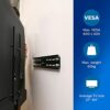Philips Universal Fixed TV Wall Mount Bracket for Televisions up to 84 Inches and 60 KG – With Integrated Bubble Level and Installation Kit - Com