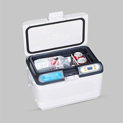 SDFGH 12V/220V 12L Double Refrigeration Car Refrigerator Mini Household Refrigerator Thermostat Can Be Refrigerated Display of Insulin