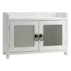 COLLECTIVE HOME - Storage Cabinet, Mini Countertop Cabinet, Distressed Wood Organizer for Kitchen Living Room Bedroom Bathroom Office with Magnet