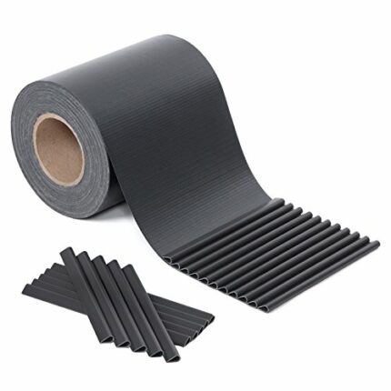 SONGMICS PVC Privacy Screen, Garden Fence Cover Stripe, 0.19 x 40 m Roll Opaque Screening, Decorative Balcony Screen, UV Resistant Sunscreen Cove