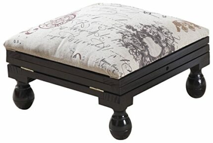 Gablemere 3 Position Footstool-Mahogany, 30.5 x 30.5 x 20 cm
