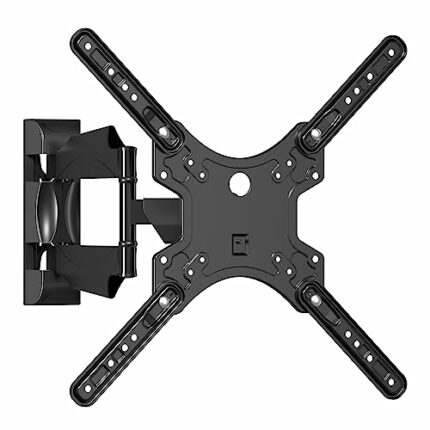 Suptek TV Wall Mount, Swivel Tilt Extend TV Wall Bracket for Most 26-60 inch Curved Monitor and Plasma TVs up to 31.8kg, Adjustable Heavy Duty Wa