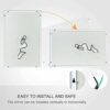 Anti-Fog Bathroom Mirror, Rectangle LED Vanity Mirror, Wall Mounted Bathroom Mirror, Lighted Vanity Mirror with Touch Switch, IP44 Waterproof, 80