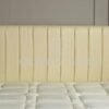 CROWNBEDSUK QUALITY APOLLO FAUX LEATHER HEADBOARD (cream, 6ft super kingsize)