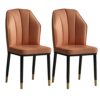 dining chair Kitchen Dining Room Furniture Chairs Kitchen Dining Chairs Set Of 2 Modern High Back Soft Seat Living Room Chairs Water Proof PU Lea