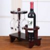 PIBM Stylish Simplicity Wooden Wine Rack Wine Glass Holder Wine Shelf Wooden Wine Rack Wine Bottle Shelf Hanging Wooden Cup Holder Beautiful and
