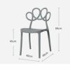 WALNUT Creative Plastic Chairs Dining Chairs for Dining Rooms Modern Cafe Furniture Living Room Computer Kitchen Dining Chair (Color : F)