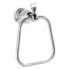 WINCASE Crystal Towel Ring，Chrome Hand Towel Holder，Silver Towel Rack Hanger for Bathroom, Towel Holder Bling Wall Mounted Decorative